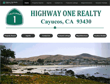 Tablet Screenshot of highwayonerealty.com